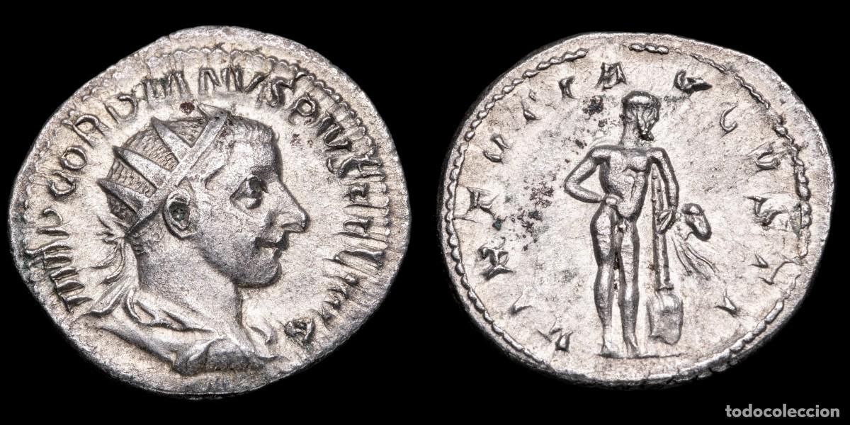 Monedas Imperio romano: Gordian III Antoninianus - VIRTVTI AVGVSTI - 22 mm / 4,15 gr.