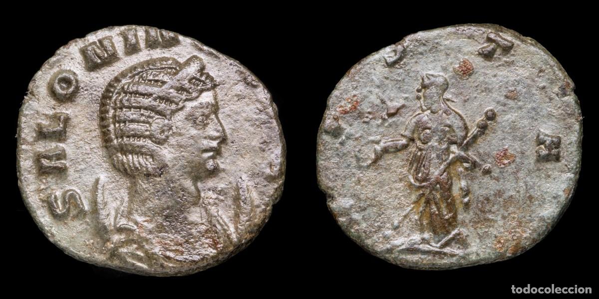 Monedas Imperio romano: Salonina Antoninianus - VESTA, Viminacium - 18 mm / 2,50 gr.
