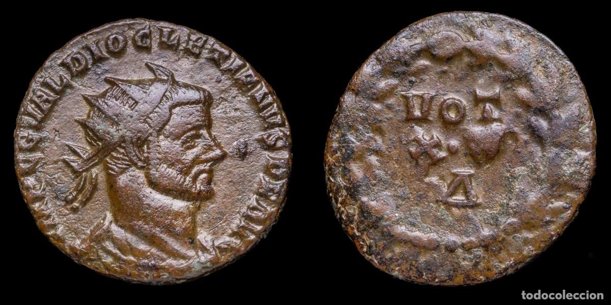 Monedas Imperio romano: Diocletian Follis - VOT XX, Rome - 19 mm / 2,62 gr.