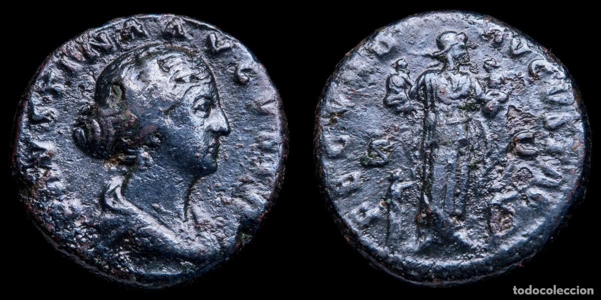 Monedas Imperio romano: Faustina II As - FECVND AVGVSTAE SC - 25 mm / 11,58 gr.FAVSTINA AVGVSTA Draped bust of Faustina to r