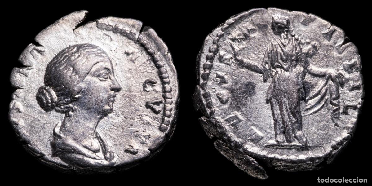 Monedas Imperio romano: Faustina II Denarius - AVGVSTI PII FIL - 17 mm / 2,90 gr.