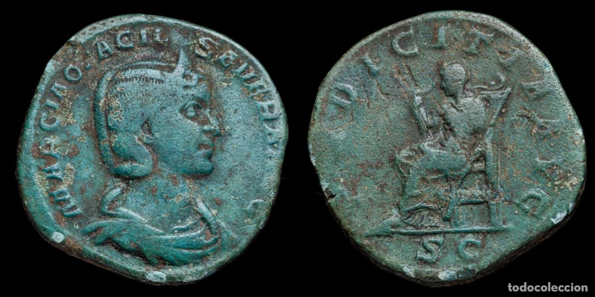 Monedas Imperio romano: Otacilia Severa Sestertius - PVDICITIA AVG SC - 29 mm / 15,17 gr.