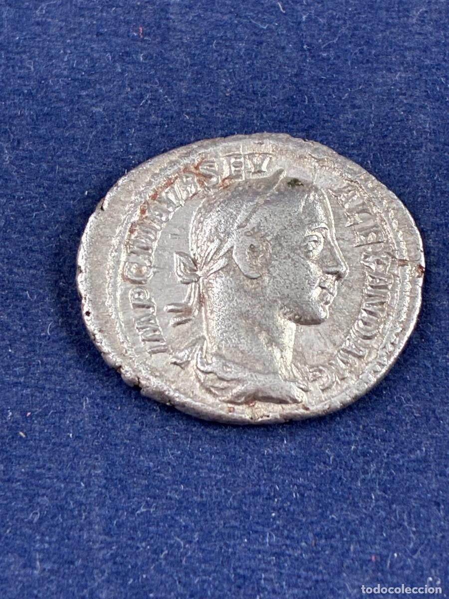 Monedas Imperio romano: Denario de plata romano Alejandro Severo 223 d.C. Roma RIC 23 plata MBC+/EBC-