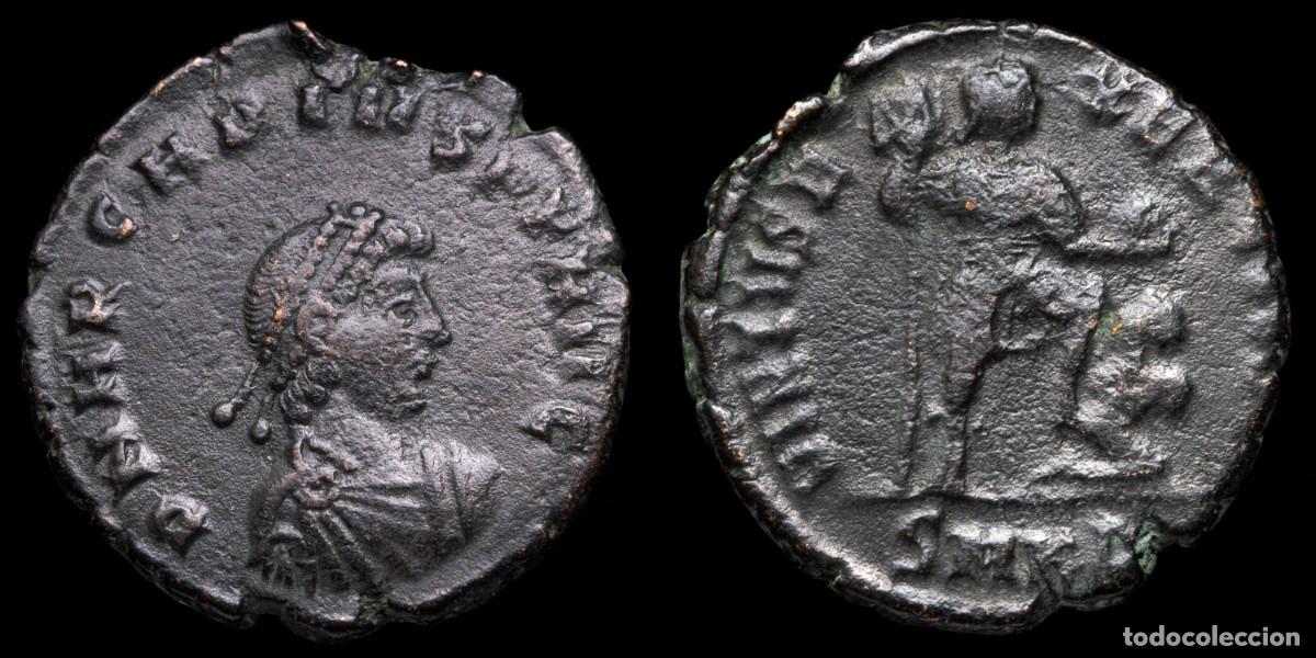 Monedas Imperio romano: Arcadius Follis - VIRTVS EXERCITI, Cizycus - 22 mm / 5,25 gr.