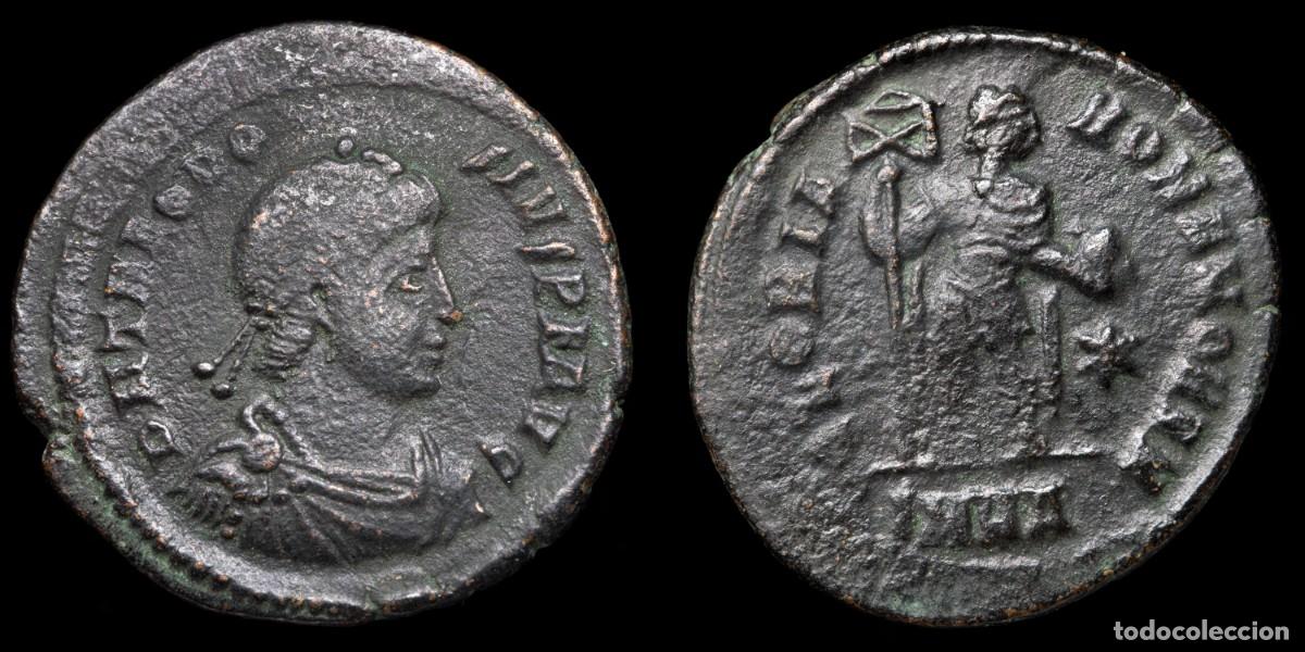 Monedas Imperio romano: Theodosius Follis - GLORIA ROMANORVM, Nicomedia - 23 mm / 4,63 gr.