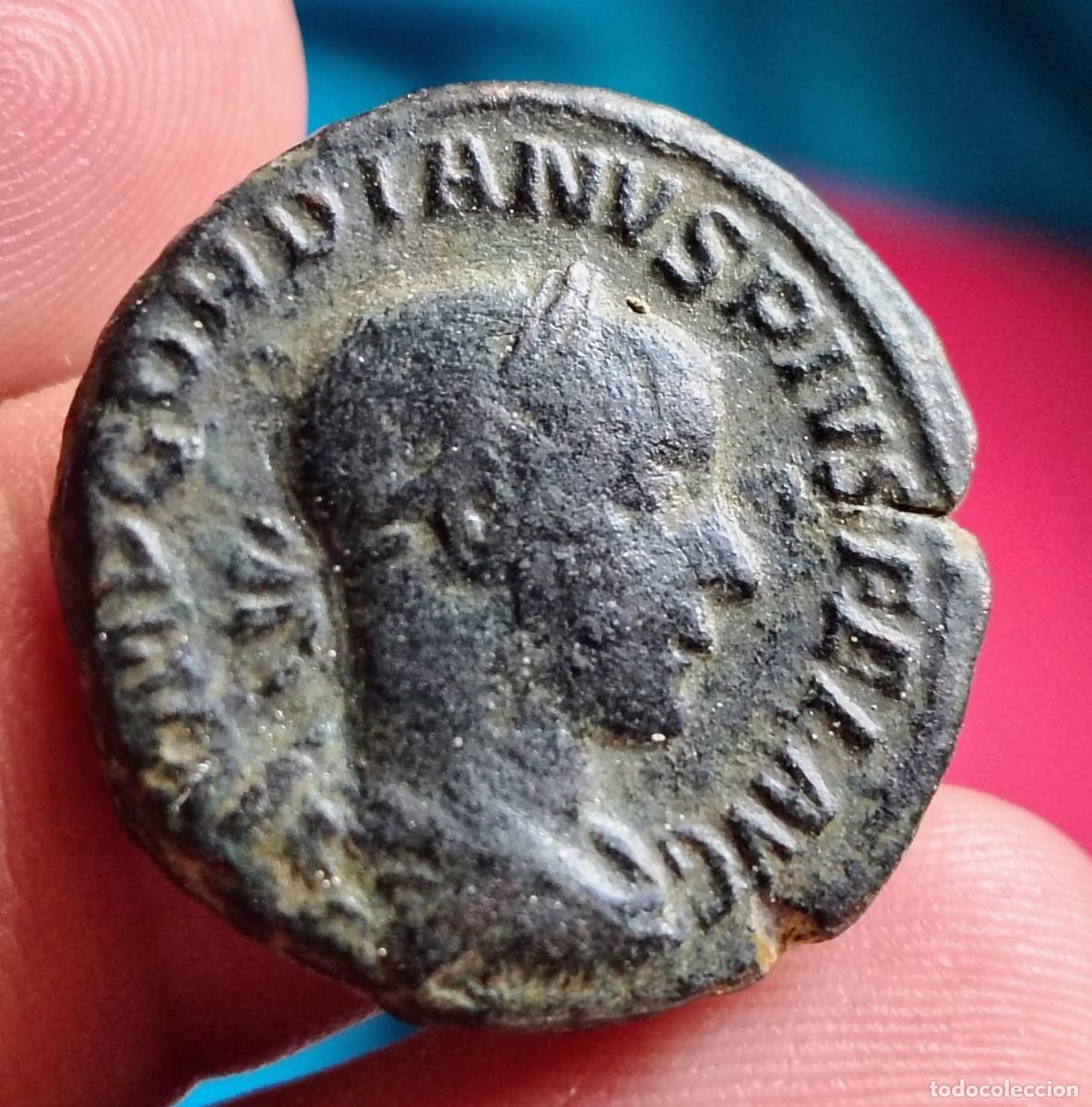 Monedas Imperio romano: XS- GORDIANO III (238-244 dC) As P M TR P IIII COS II P P S C