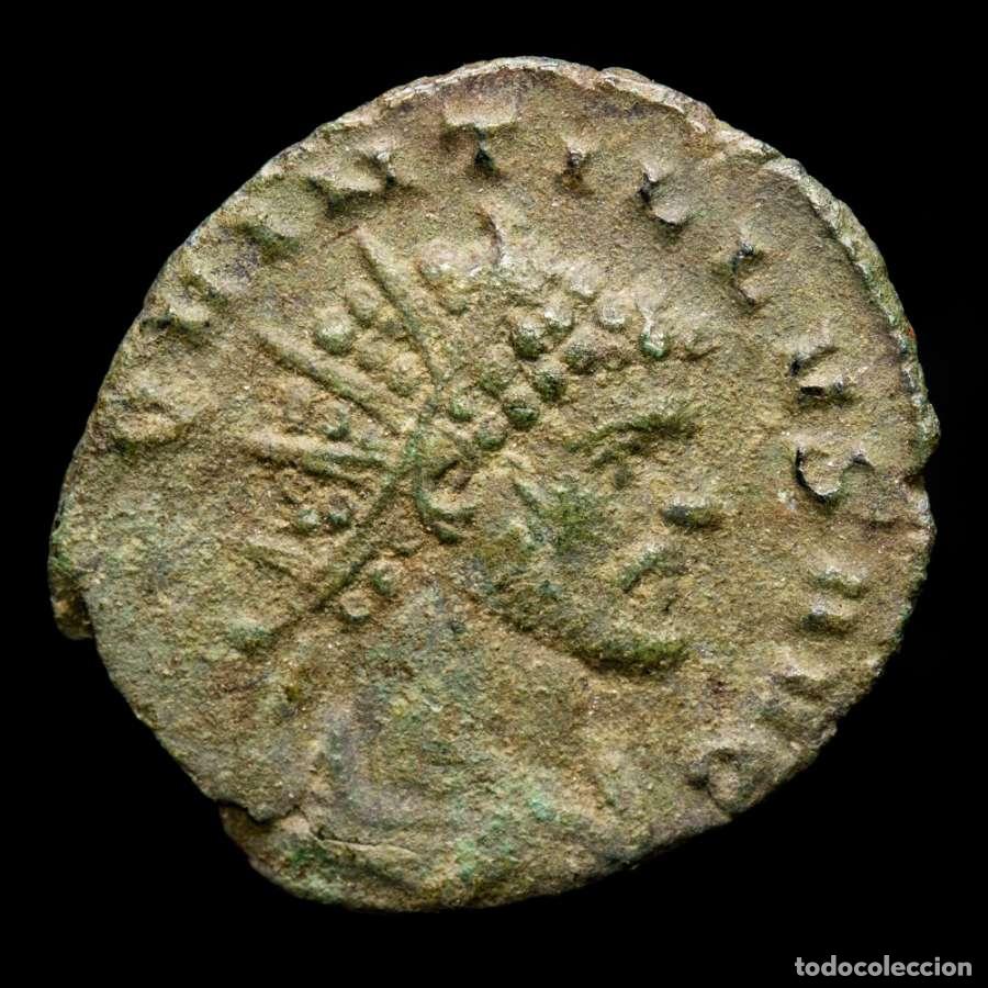 Monedas Imperio romano: Quintilo (270 d.C.), antoniniano. Ceca de Mil&aacute;n, DIANA LVCIF. P
