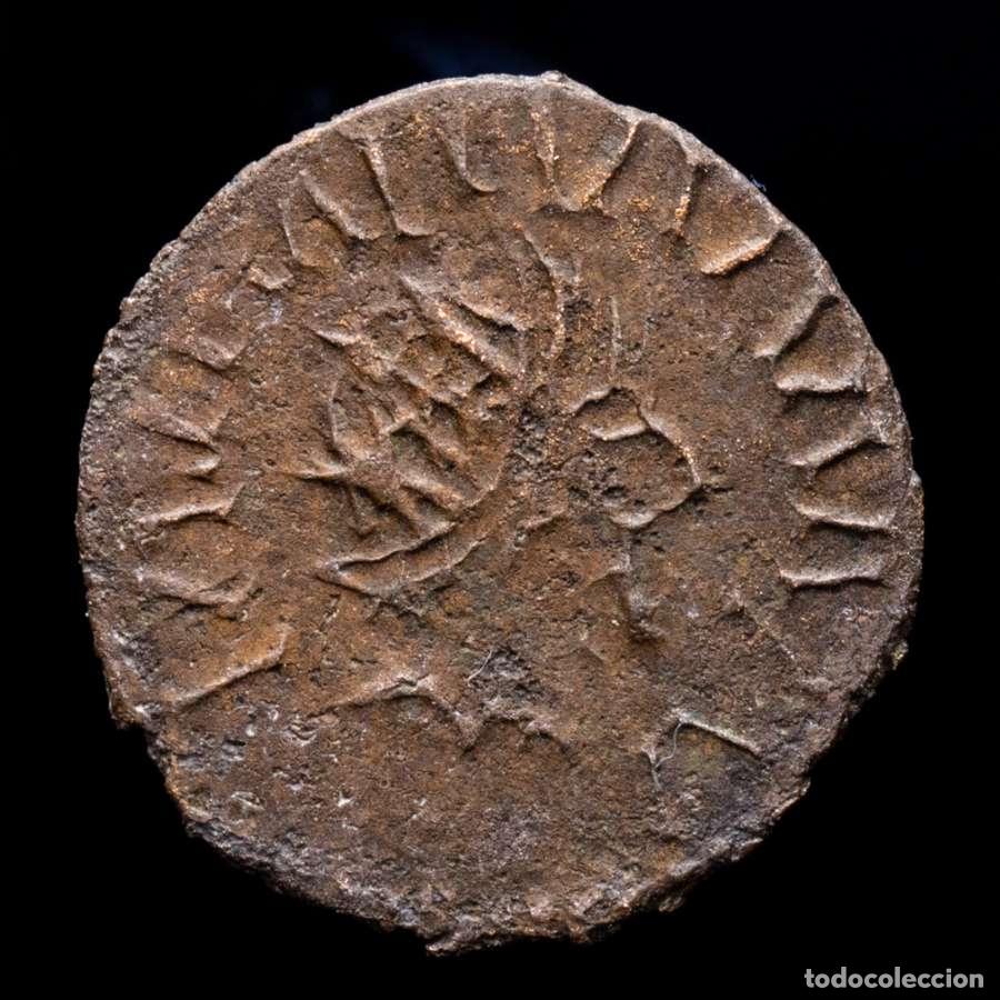 Monedas Imperio romano: Tetrico I (271-274 dC) antoniniano de estilo barbaro PAX AVG (1045)