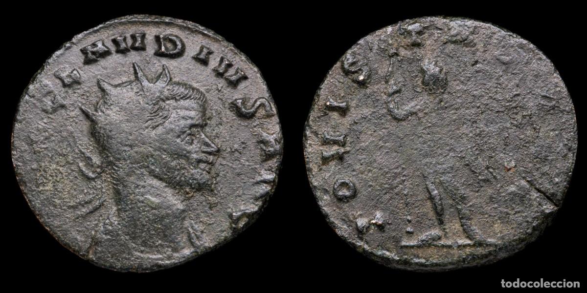 Monedas Imperio romano: Claudius II Antoninianus - IOVI STATORI, Rome - 19 mm / 2,93 gr.