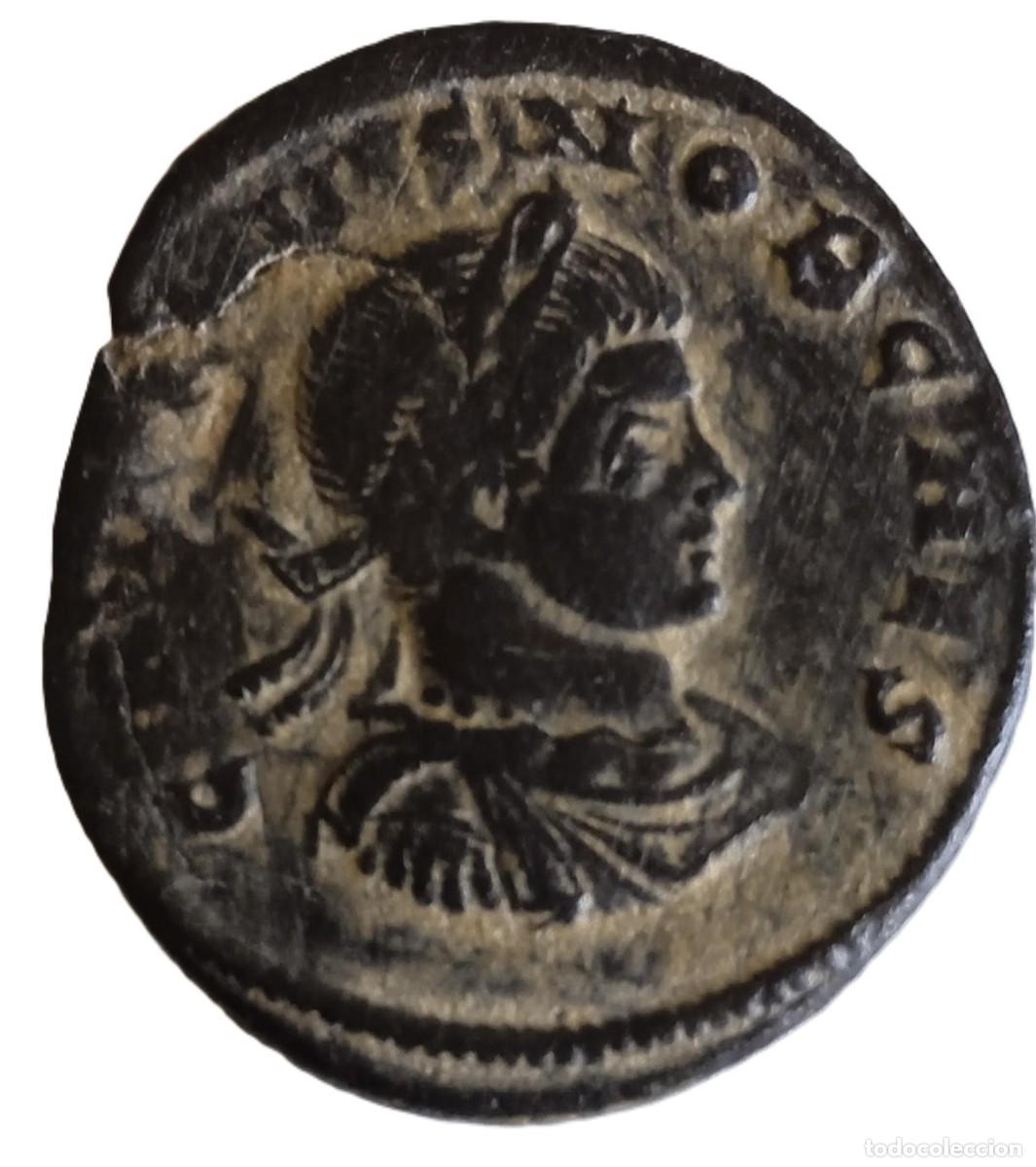 Monedas Imperio romano: Follis Crispus PRINCIPIA IVVENTVTIS