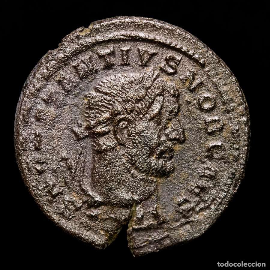 Monedas Imperio romano: Constancio I follis. Trier. B/&Gamma; TRP. GENIO POPVLI ROMANI. Fallo cu&ntilde;o
