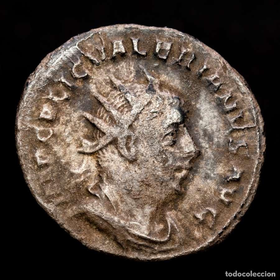 Monedas Imperio romano: Valeriano I (253-260 dC) Antoniniano, Roma. FIDES MILITVM.