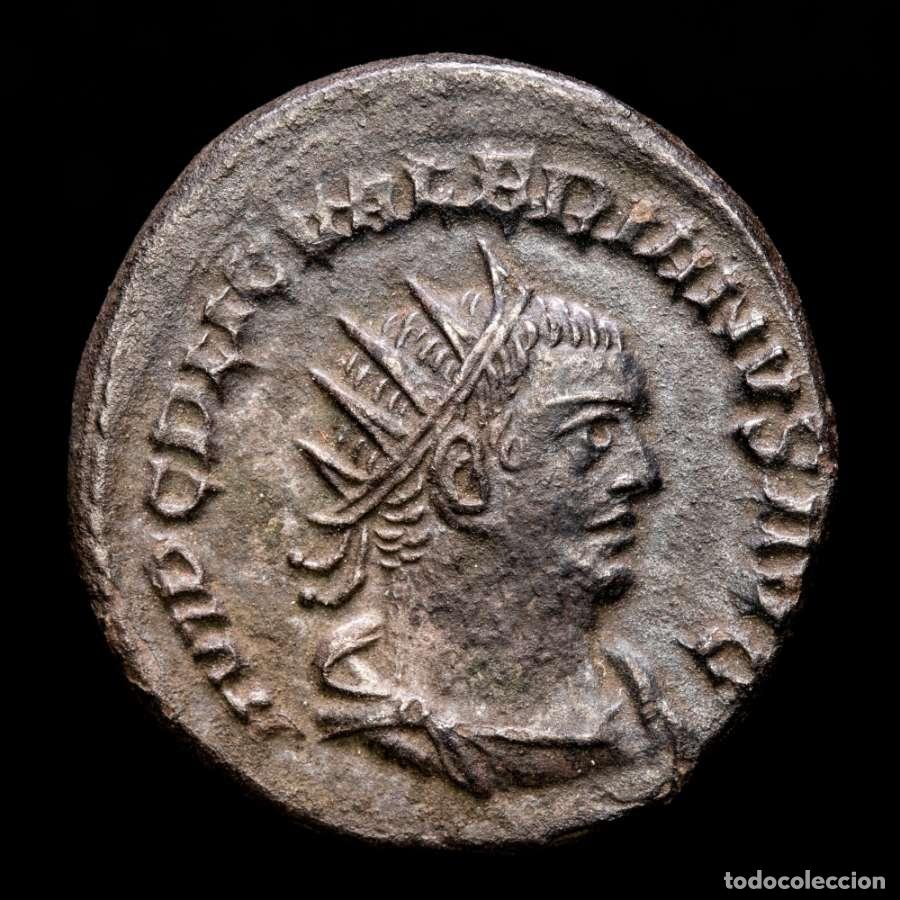 Monedas Imperio romano: Valeriano I (253-260 dC) Antoniniano Roma. PIETAS AVGG emperadores.