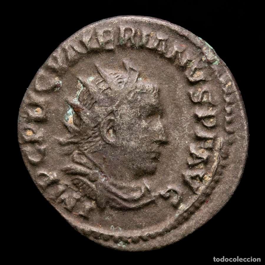 Monedas Imperio romano: Valeriano I (253-260 dC) Antoniniano Roma. APOLINI CONSERVA Apollo