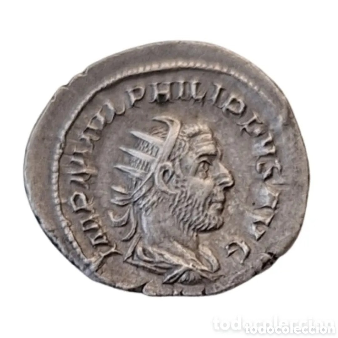 Monedas Imperio romano: Imperio romano. Filipo I El &Aacute;rabe 244-247 AD AR Antoniniano Imperio Romano ROMA.