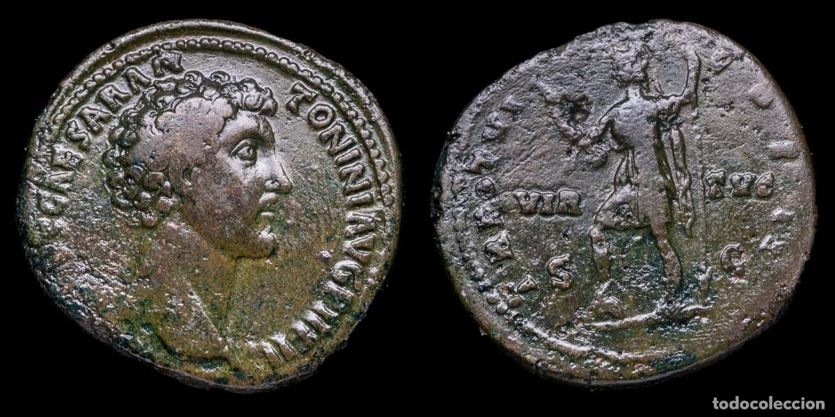 Monedas Imperio romano: Marcus Aurelius Sestertius - TR POT VI COS II - 33 mm / 24,94 gr.