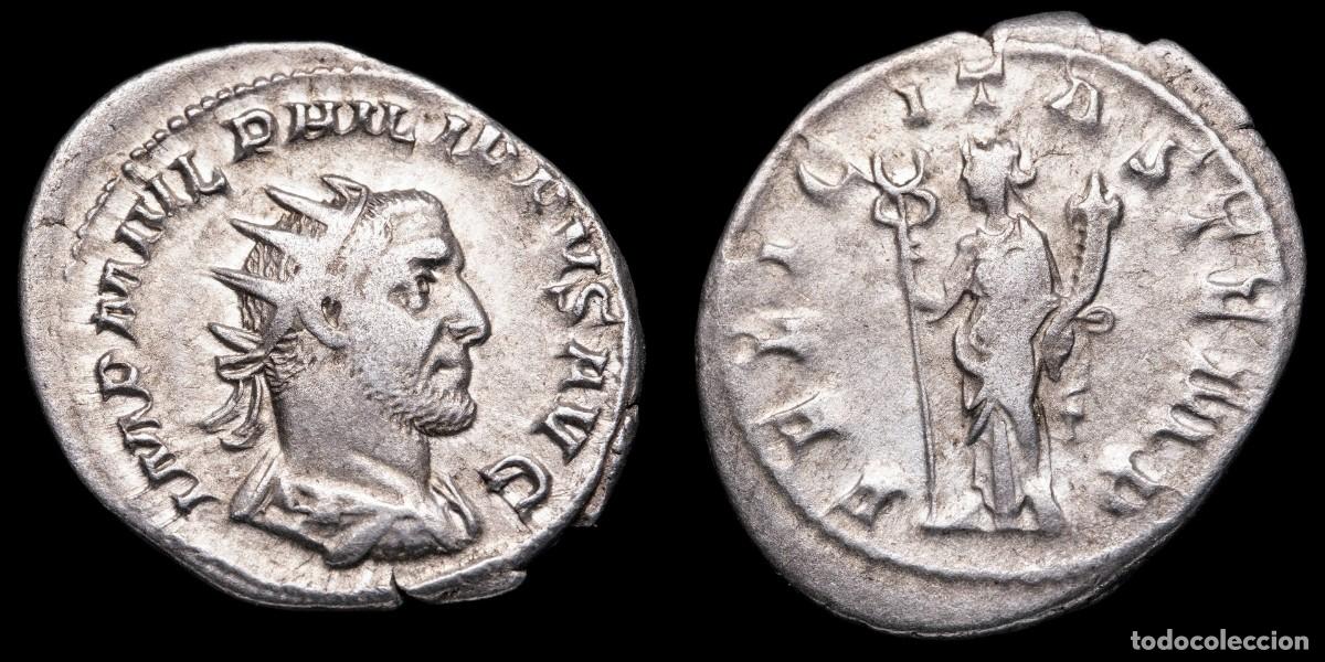 Monedas Imperio romano: Philip I Antoninianus - FELICITAS TEMP - 24 mm / 3,49 gr.