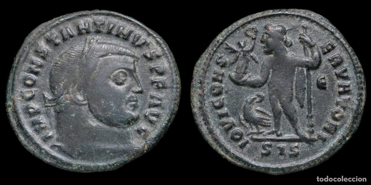 Monedas Imperio romano: Constantine I Follis - IOVI CONSERVATORI, Siscia - 21 mm / 3,30 gr.