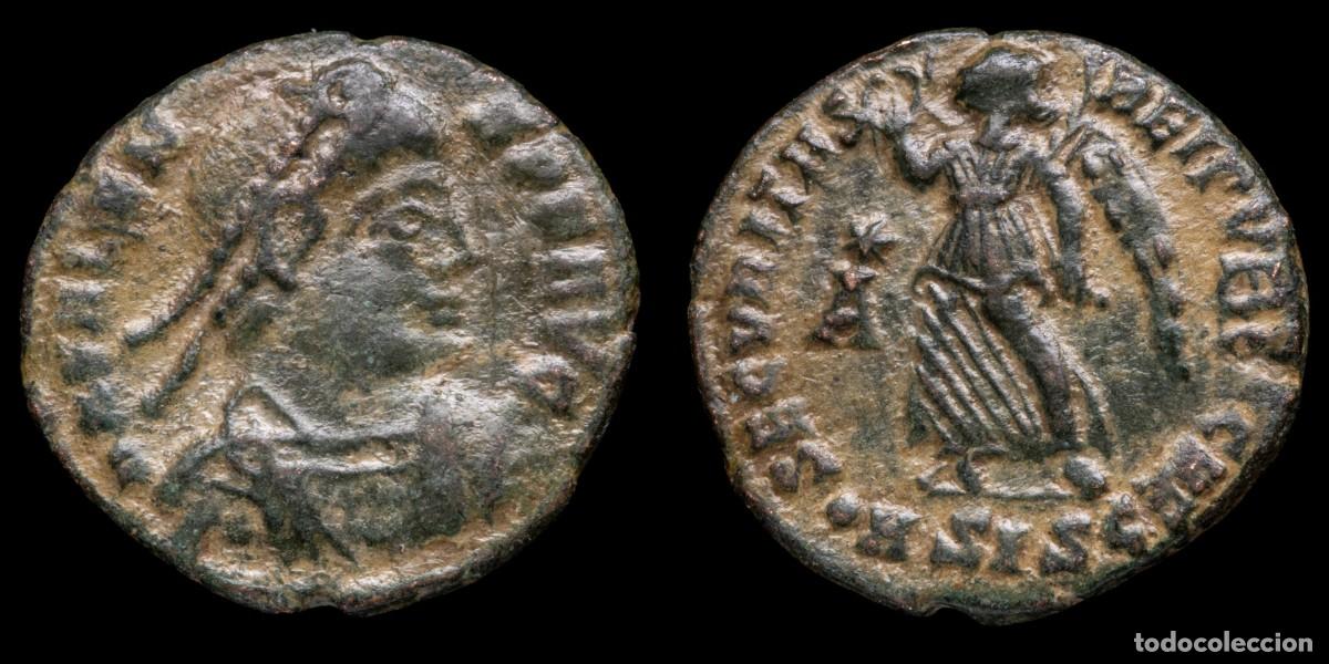 Monedas Imperio romano: Valens - SECVRITAS REIPUBLICAE, Siscia - 18 mm / 2,55 gr.