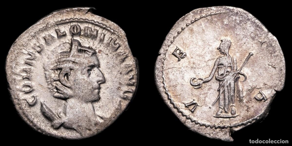 Monedas Imperio romano: Salonina Antoninianus - VESTA, Viminacium - 22 mm / 3,11 gr.