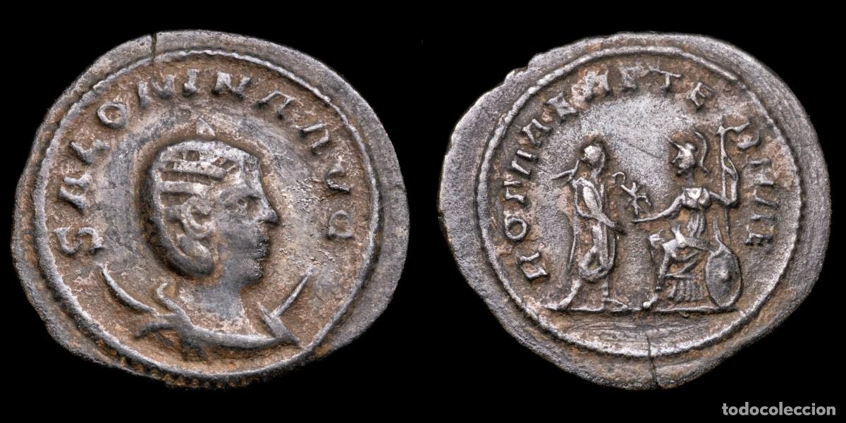 Monedas Imperio romano: Salonina Antoninianus - ROMAE AETERNAE, Antiochia - 23 mm / 3,36 gr.