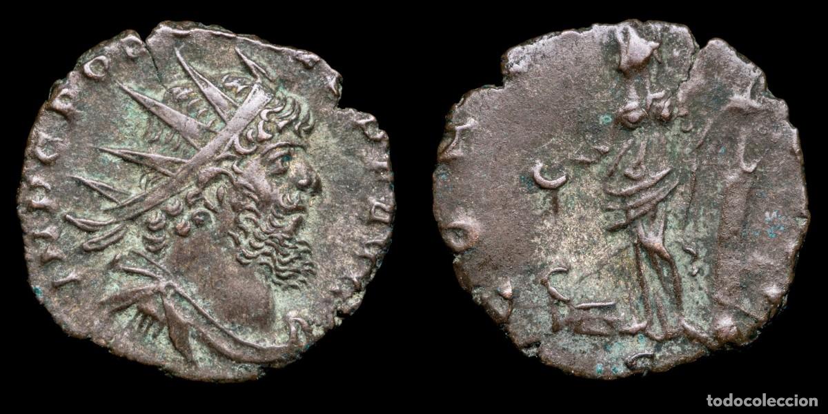 Monedas Imperio romano: Postumus Antoninianus - CONCORD EQVIT, Mediolanum - 18 mm / 1,68 gr.
