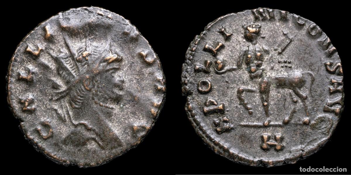 Monedas Imperio romano: Gallienus Antoninianus - APOLLINI CONS AVG, Rome - 19 mm / 2,98 gr.
