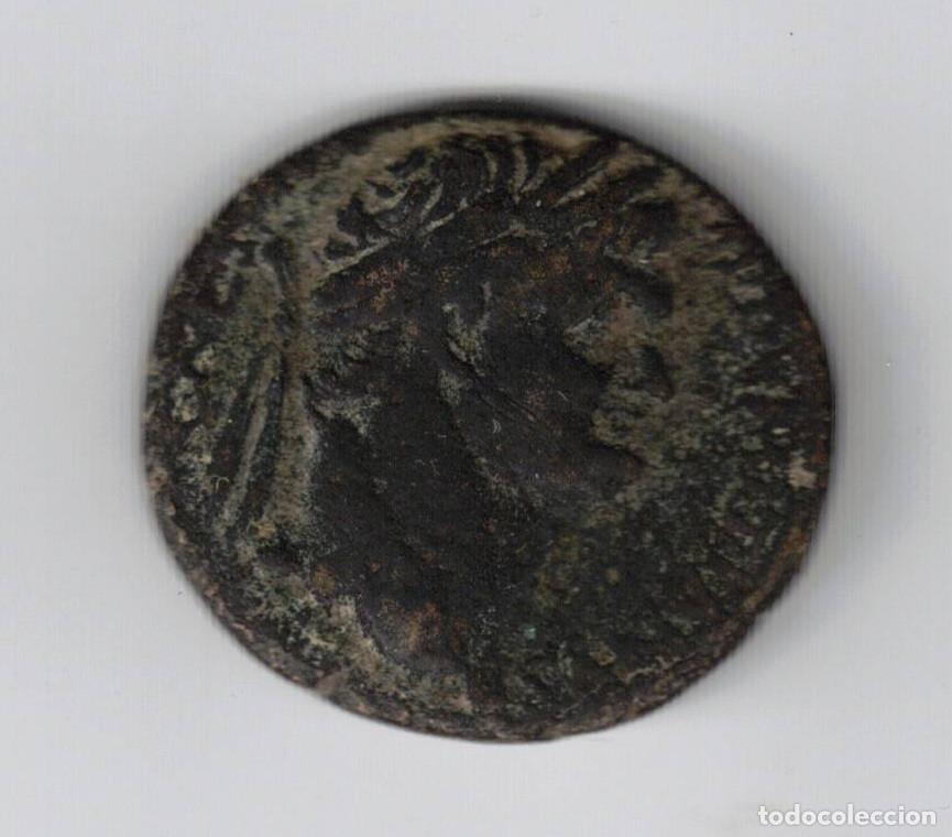 Monedas Imperio romano: SEMIS IMPERIO ROMANO NERON S C CORONA LAUREL BRONCE MONEDA ROMANA
