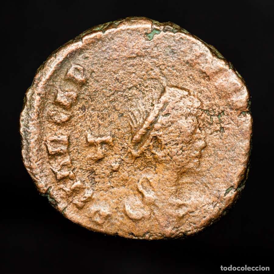 Monedas Imperio romano: Arcadio 383-408 Nummus. &Gamma; detras del busto VOT X MVLT XX // ALE&Delta;