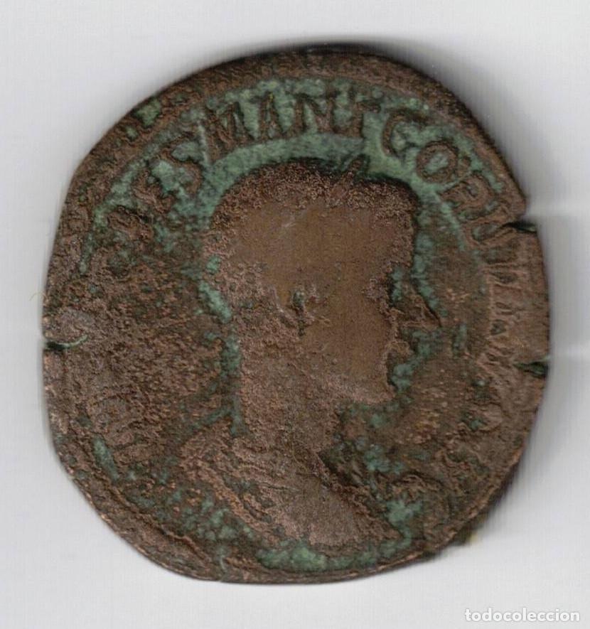 Monedas Imperio romano: MONEDA IMPERIO ROMANO SESTERCIO GORDIANO III 238-244 DIOSA LAETITIA
