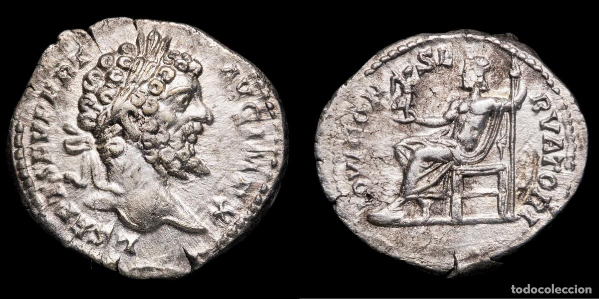 Monedas Imperio romano: Septimius Severus Denarius - IOVI CONSERVATORI - 19 mm / 2,53 gr.