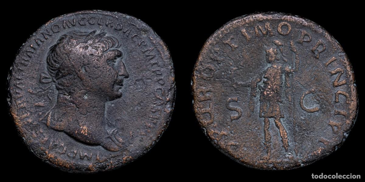 Monedas Imperio romano: Trajan As - SPQR OPTIMO PRINCIPI SC - 28 mm / 10,82 gr.