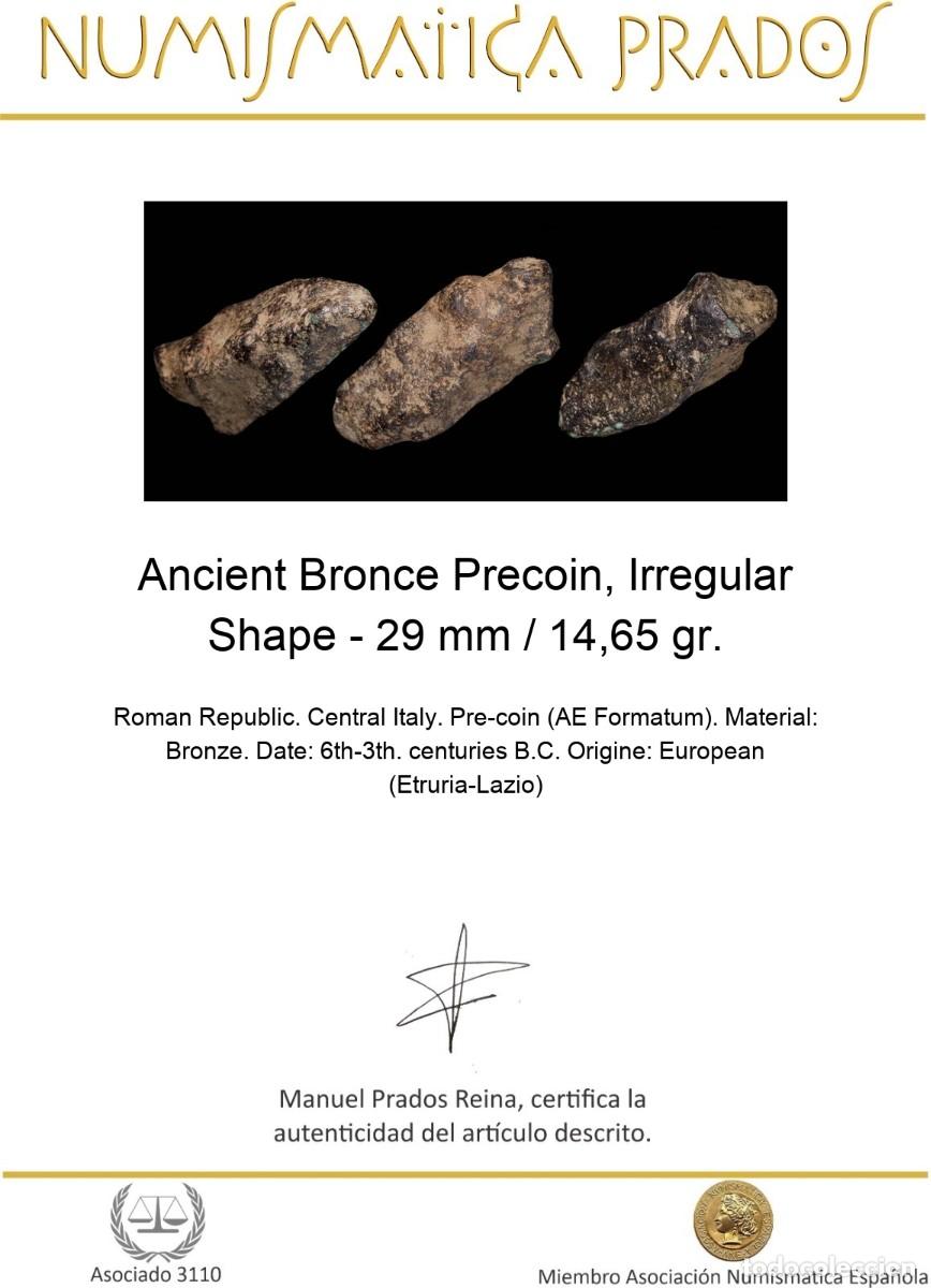 Monedas Imperio romano: Ancient Bronce Precoin, Irregular Shape - 29 mm / 14,65 gr. - Foto 2