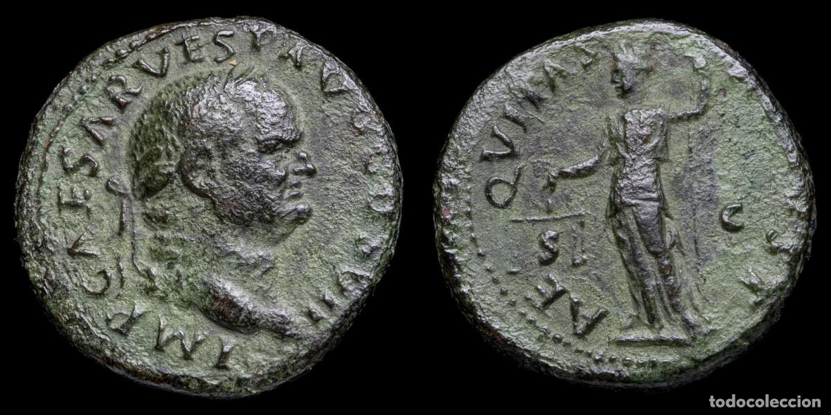 Monedas Imperio romano: Vespasian As - AEQVITAS AVGVSTI - 27 mm / 11,16 gr.