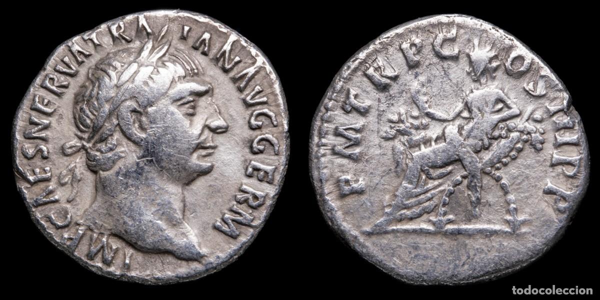 Monedas Imperio romano: Trajan Denarius - PM TRP COS III PP - 18 mm / 2,89 gr.
