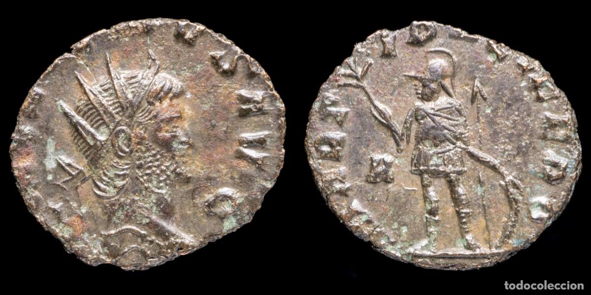 Monedas Imperio romano: Gallienus Antoninianus - MARTI PACIFERO - 19 mm / 2,20 gr.GALLIENVS AVG, radiate head right. MARTI P