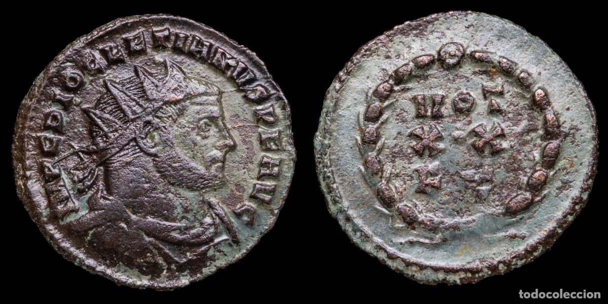 Monedas Imperio romano: Diocletian Follis - VOT XX FK, Carthage - 21 mm / 2,44 gr.
