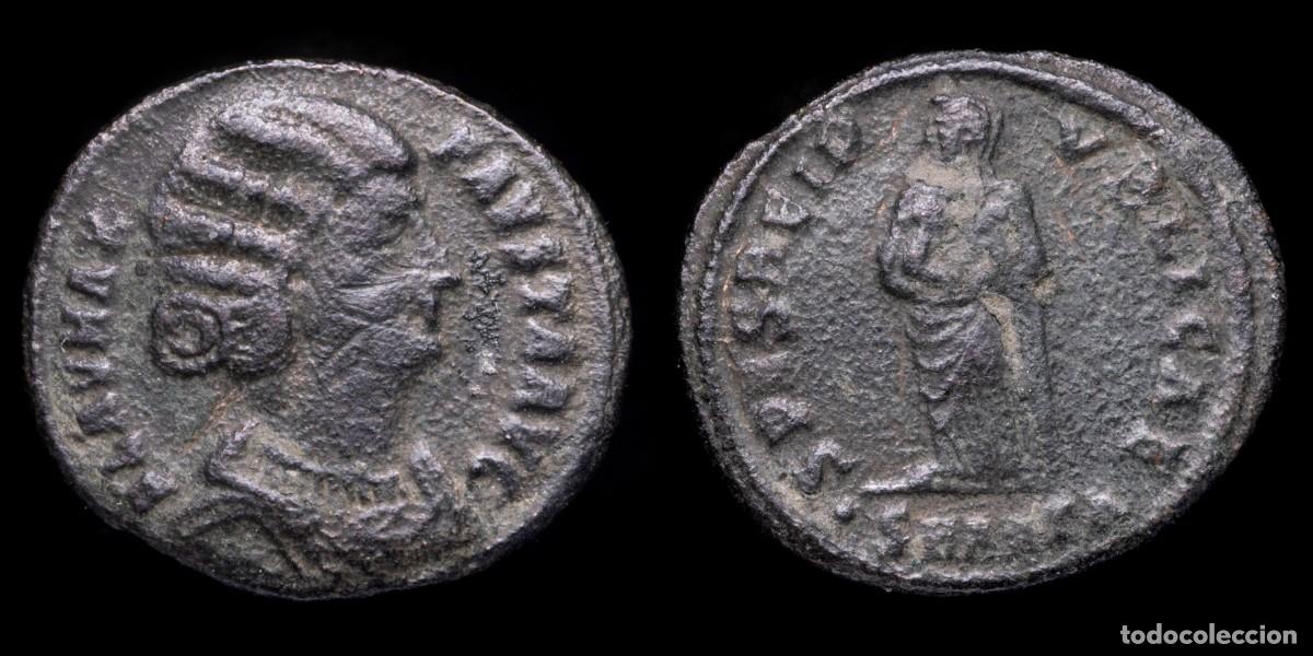 Monedas Imperio romano: Fausta Follis - SPES REIPVBLICAE, Cizycus - 20 mm / 2,51 gr.