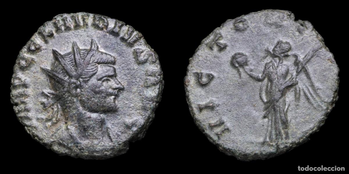 Monedas Imperio romano: Claudius II Antoninianus - VICTORIA AVG - 18 mm / 3,40 gr.