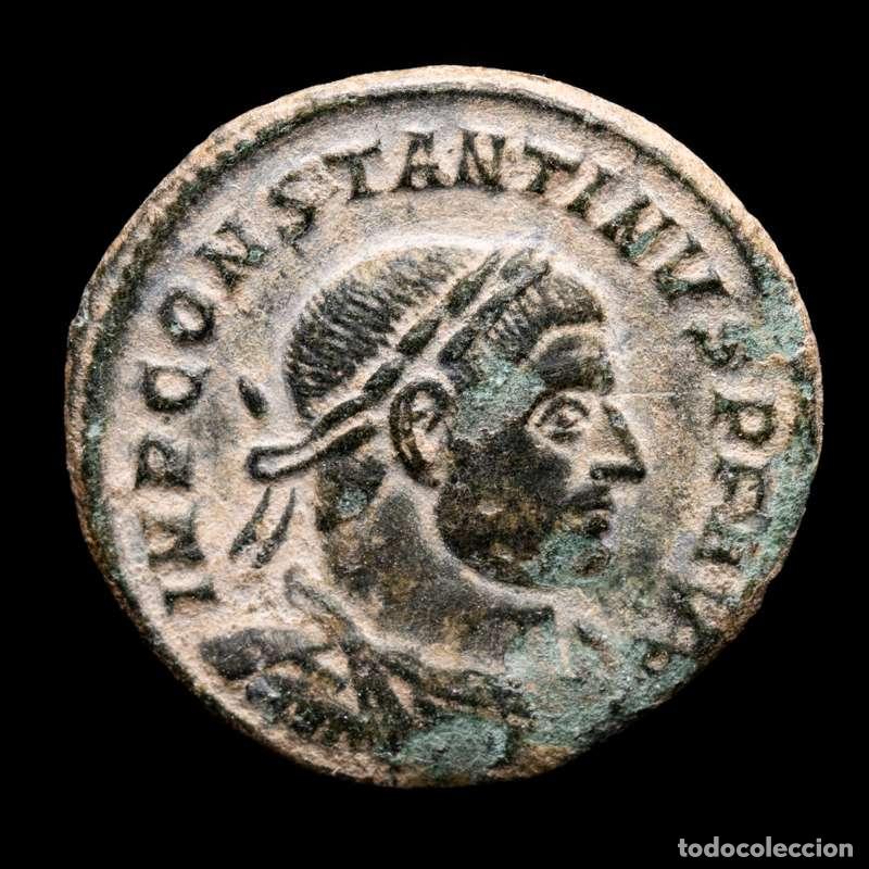 Monedas Imperio romano: Constantine I AE follis. Rome C/S RQ. SOLI INVICTO COMITI. Nice!!