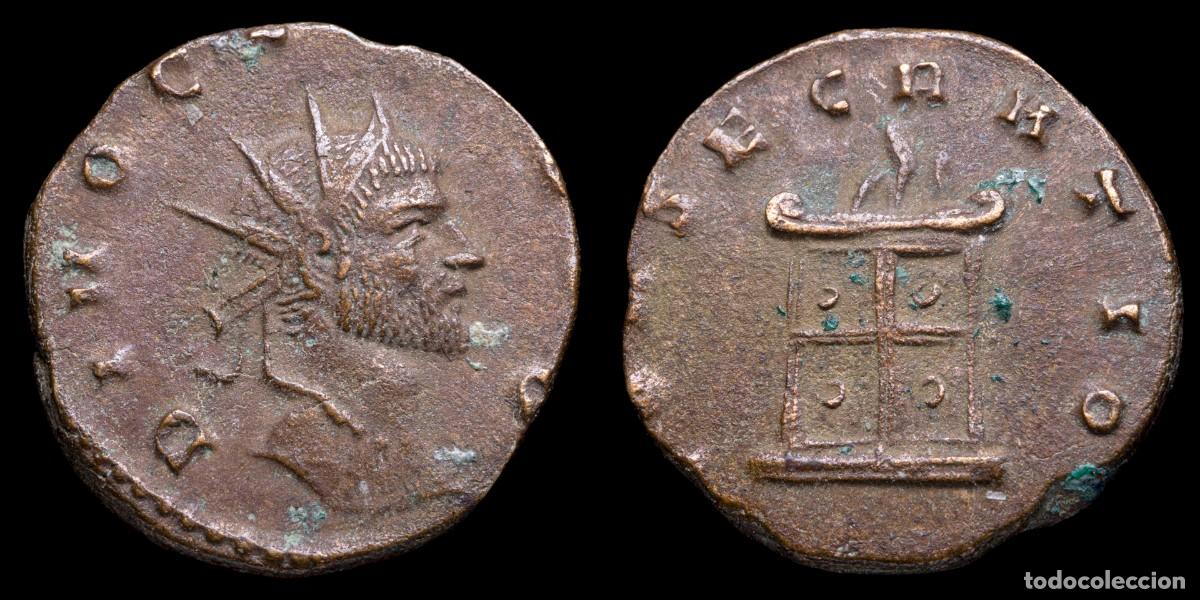 Monedas Imperio romano: Divo Claudius II Antoninianus - CONSECRATIO, Mediolanum - 19 mm / 3,01 gr.