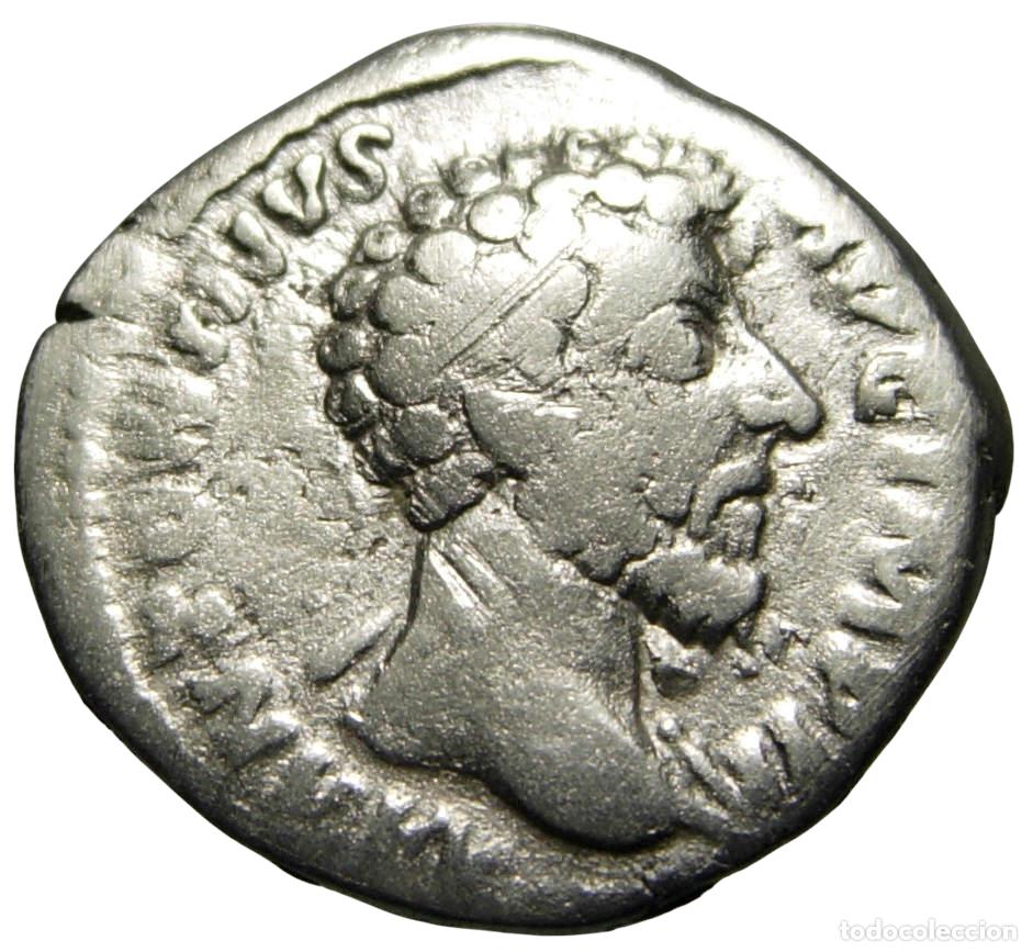 Monedas Imperio romano: Marco Aurelio (161-180 dC) AR Denario - Felicitas