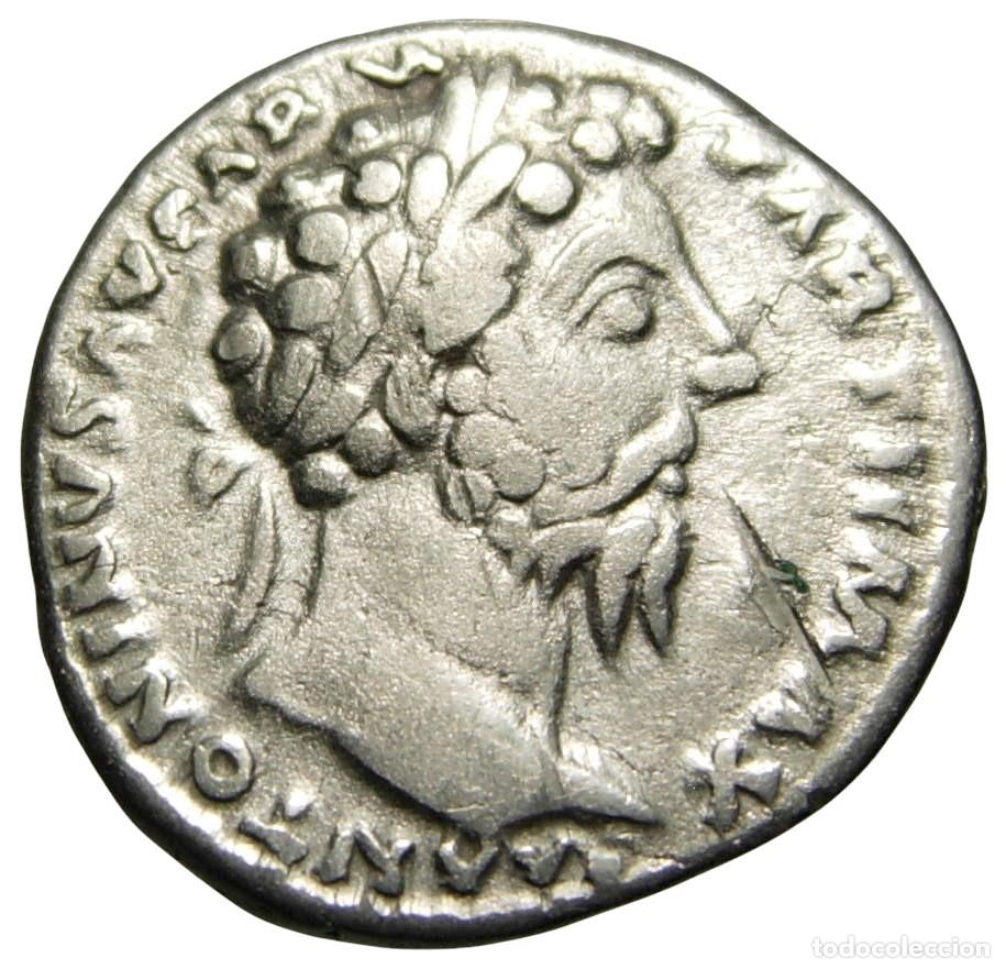 Monedas Imperio romano: Marco Aurelio (161-180 dC) AR Denario, Aequitas