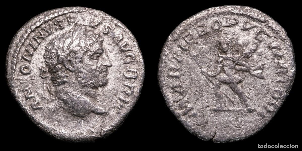 Monedas Imperio romano: Caracalla Denarius - MARTI PROPVGNATORI - 18 mm / 2,32 gr.