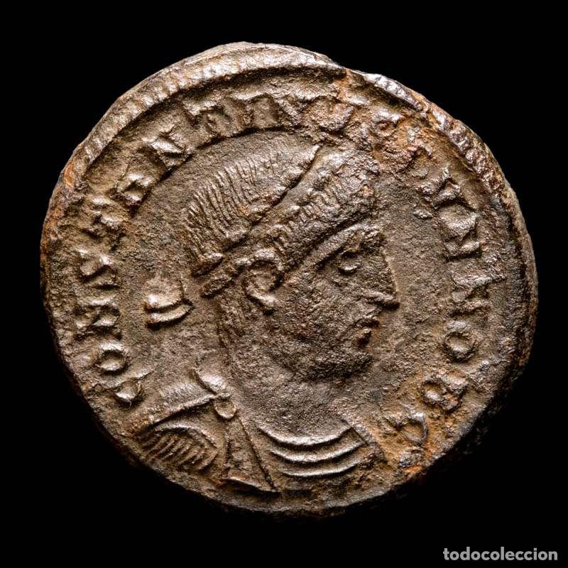 Monedas Imperio romano: Constantino II - follis. Heraclea. PROVIDENTIAE CAESS / SMH&Gamma; (4218)
