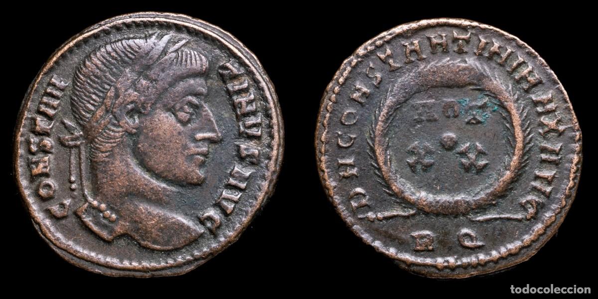 Monedas Imperio romano: Constantine I - D N CONSTANTINI MAX AVG VOT XX, Rome - 19 mm / 3,23 gr.