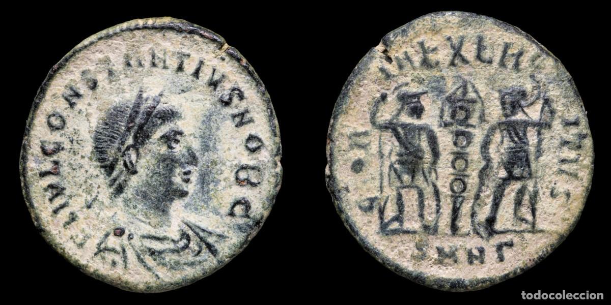 Monedas Imperio romano: Constantius II - GLORIA EXERCITVS, Nicomedia - 16 mm / 1,37 gr.