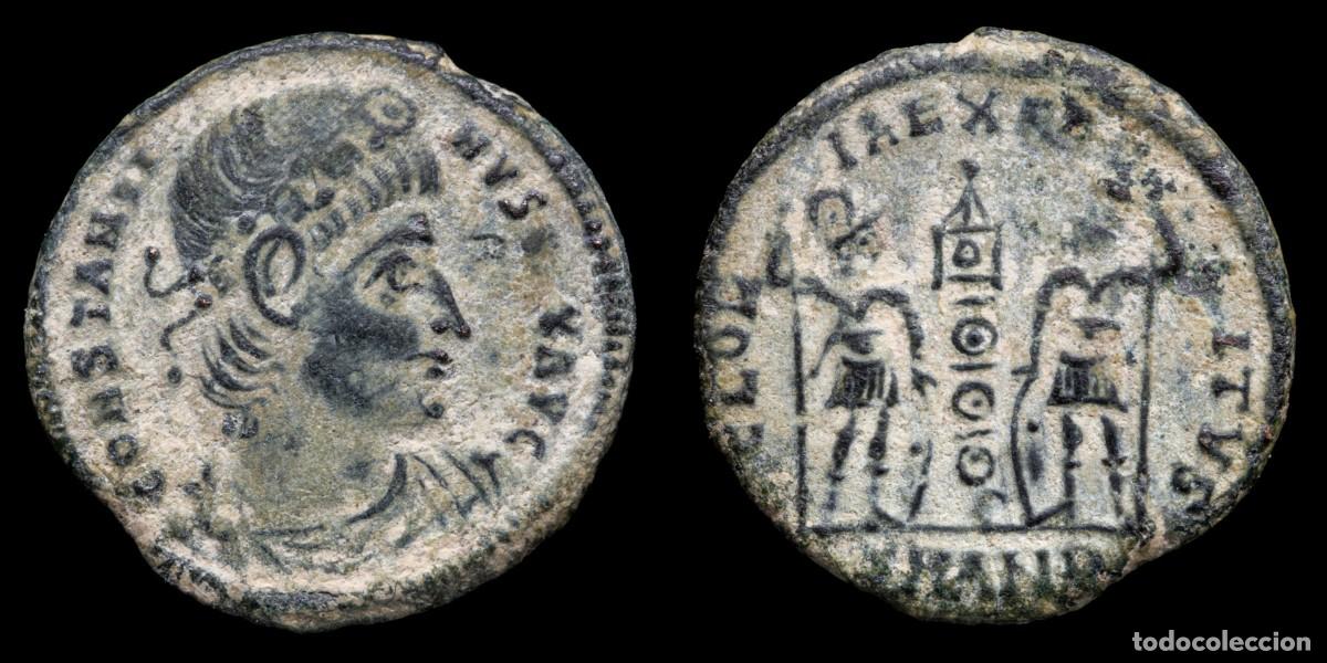 Monedas Imperio romano: Constantine I - GLORIA EXERCITVS, Antiochia - 16 mm / 1,48 gr.