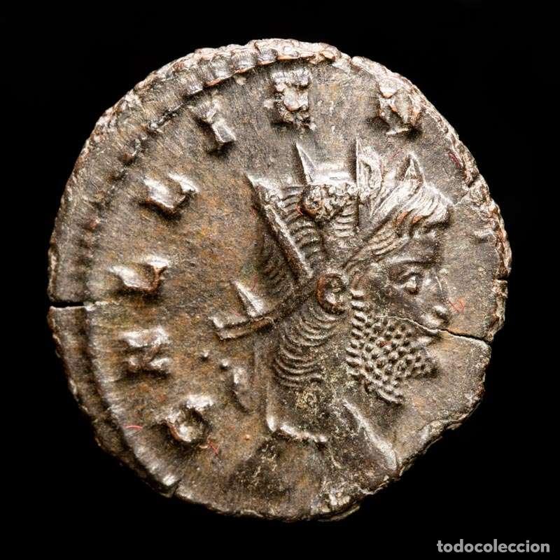 Monedas Imperio romano: Galieno 253-268, Antoniniano, Roma. AETERNITAS AVG - &Gamma; Sol (15136)