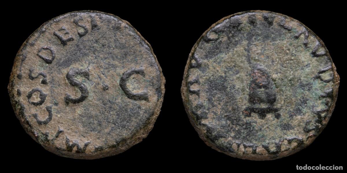 Monedas Imperio romano: Claudius Quadrans - SC - 14 mm / 2,11 gr.